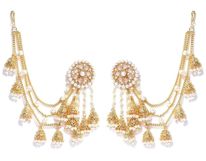 Gold%20Plated%20Bahubali%20Jhumka%20Earrings%20with%20Long%20Chain%20for%20Women,%20Classic%20Fashion%20Jewelry%20-%20Image%204