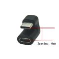 U-shaped 180 Degree Angle USB 3.1 Type C Male to Female Micro Mini Type-C USB otg USB-C Charging Data Converter Adapter Cable. 