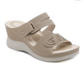 Summer Women Platform Slippers Fashion Retro Casual Beach Shoes Female Orthopedic Sandals Peep Toe Comfort Sandalias De Mujer.