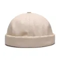 Beanie Cap Brimless Adjustable Pure Color Sailor Cap. 