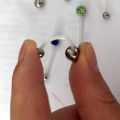 12Pcs Acrylic Flat CZ Gem Bioplast Flexible Pregnancy Navel Belly Button Rings Piercing Charming Navel Bar Body Jewelry 14g.