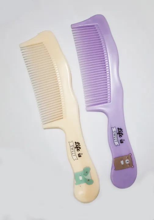 AiShu%20Sweet%20Plastic%20Handle%20Hair%20Comb/Chiruni%20Set%20of%202pcs%20-%20Image%202