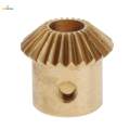 5x0.5 Modulus Brass Bevel Gear 25 Tooth 3 to 5mm Diameter Hole 5mm Hole. 