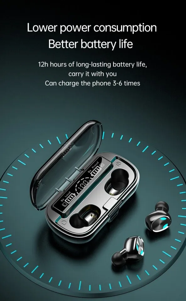 X8 Wireless Earphones 2000mAh Charging Box Bluetooth Headphones 8D