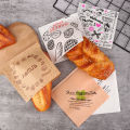 50Pcs Kraft Paper Sandwich Paper Wrap Bags Food Packing Paper Triangle Shape Oil-Proof Doughnut Packing Bag Baking Tools. 