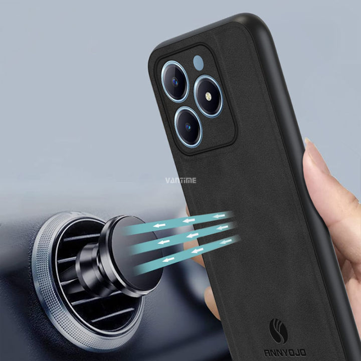 Vantime%20for%20Realme%20C63%20/%20C61%204G%20Case%20Modern%20PU%20Leather%20Matte%20Hard%20Back%20Case%20Compatible%20with%20Magnetic%20Holder%20-%20Image%203