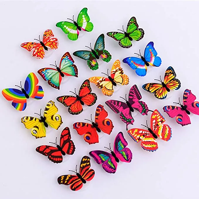 12%20Pcs%203D%20Double%20Wings%20Butterfly%20Wall%20Stickers%20-%20Image%202
