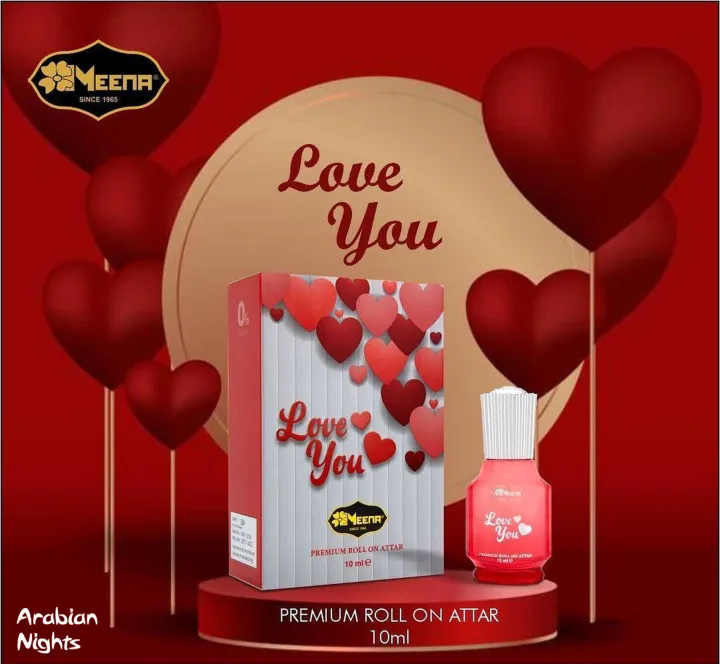 MEENA FRAGRANCE LOVE YOU- FLORAL FRUITY MUSKY AMBER 10 ML ATTAR- MADE ...