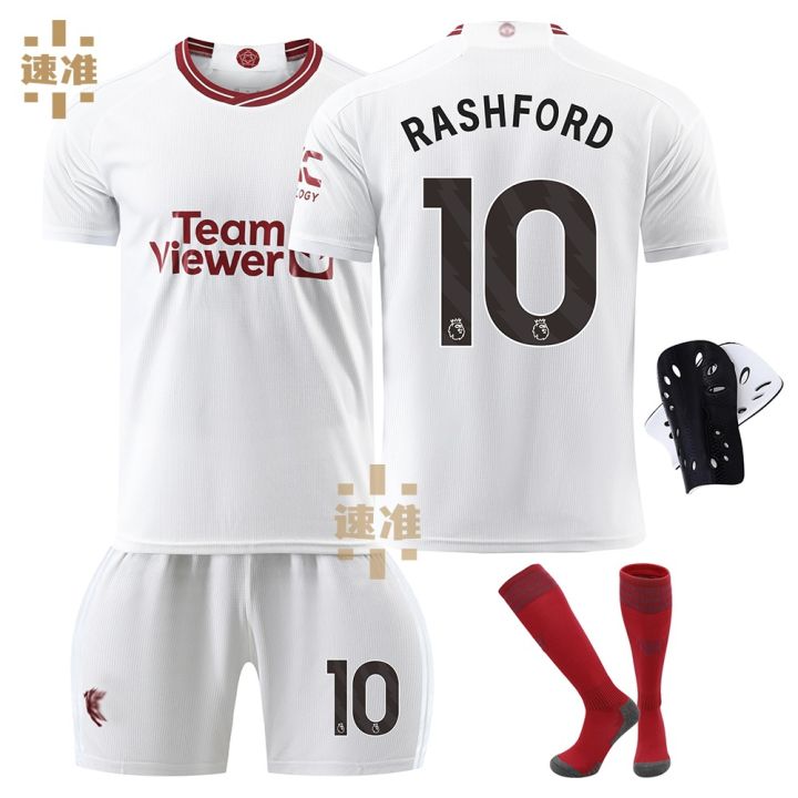 2324 an L ed eils wo-man Football Jersey o.10 ashid 7 ount 25 Sancho Jersey Children's Adult suit