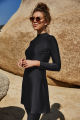 Summer Burkini Muslim Swimwear 2-Piece Women Plus Size Quick Dry Long Sleeve Swimsuit Conservative Beach Surfing Swimming Suit. 