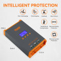 PowMr 2024 New 100% Mppt 60A Solar Charge Controller 12v-48v Auto 160vdc lcd fan Support Parallel Up to 12 Units Support Lead Acid Lithium Battery Temperature Compensation HHJ60-PRO. 