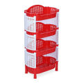 Style fence Rack 4 Step - Red & White/ Blue & White. 