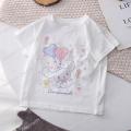 Cinnamoroll Children T-shirt Kawaii T Shirt Sanrio Anime Cartoons Children Casual Clothes Tee Shirt Kid Girl Boy Fashion Y2K Top.