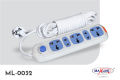 Maxline 5 Port Multi Extension Socket Model: ML-0032-5 Miter Wire( 16 Fit /Hand Long Wire). 