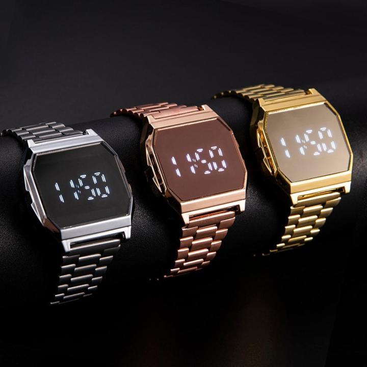 Luxury Touch Watches For Men Digital Stainless Steel Business Wrist Watch  Male Multifunction LED Sports Electronic Watch Clock