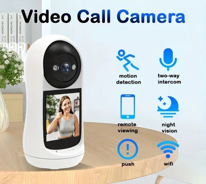 V380 Pro Home Security Cameras for Baby/Elder/Dog/Pet Camera, Two