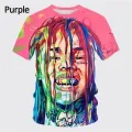 Hip hop rapper 69 6ix9ine Tekashi69 3D printed T shirt men's summer fashion cool round neck short sleeve tops tshirt graphic tee. 