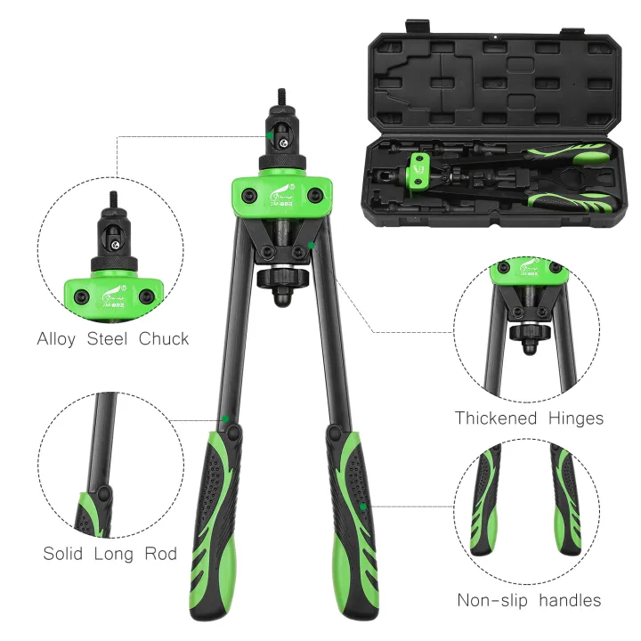 Hand%20Rivet%20Nut%20Tool%20Riveting%20Tool%20Rivet%20Nut%20Setter%20with%206%20Metric%20Mandrels%20of%20and%20Molded%20Carrying%20Case%20-%20Image%208