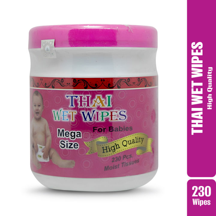 Thai Baby Wet Wipes Mega Size - 230 pcs