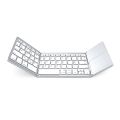 B033 Mini Wireless Keyboard Bluetooth Touchpad Portable Magnetic Triple Folding Keyboard for Windows Android IOS iPad Phone.