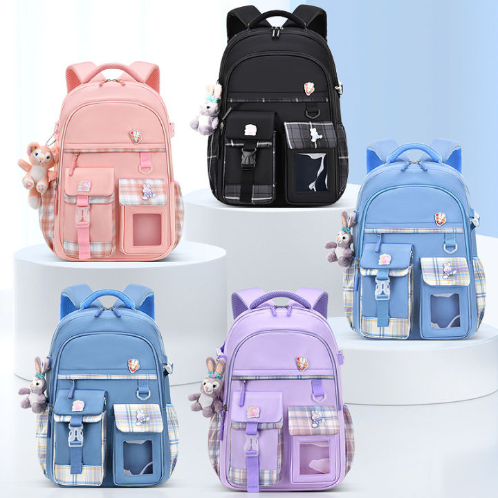 New%20Cute%20and%20Lightweight%20Waterproof%20and%20Lightweight%20Spine%20Protection%20Children's%20Backpack%20Female%20First%20to%20Sixth%20Grade%20Backpack%20Primary%20School%20Student%20Schoolbag%20-%20Image%204