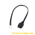 5V 3Pin ARGB Interface Adapter 4/6PIN Jack Adapter Cable for COOLMOON Controller.