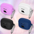 【FUPANG】Silicone Protective Cover Anti-drop Solid Color Bluetooth-compatible Compatible For Tune 230nc Tws. 