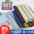 Custom leather mouse pad large solid color computer desk mat anti-slip learning desk mat support printed pattern logo.