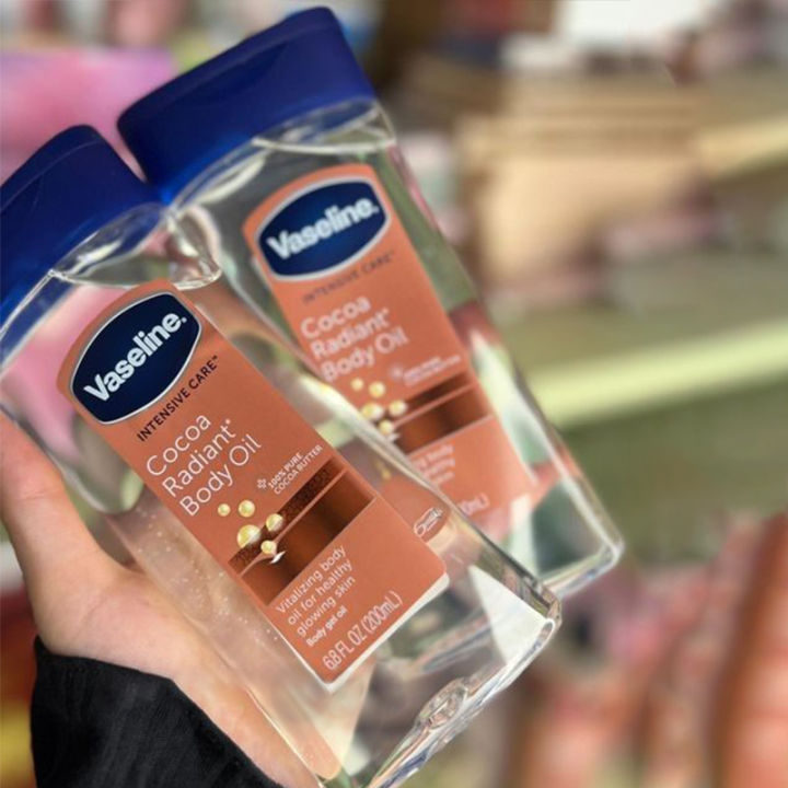 New Vaseline Cocoa Radiant Moisturizing Body Oil Lasting Care Body Essence Oil Light-textured Body Oil Skin Care Products