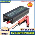 12v Battery Charge 60a 85A 14.6v Lifepo4 Charger 100A 40a Car Fast Charge Lithium Battery Charger 12.6V High Power Adapter.