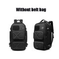 Ozuko D9309 Multifunctional Anti-theft Large Capacity Waterproof Outdoor Travel Backpack with External USB Charging Port-BLACK.