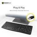 Micropack USB Keyboard K-206  Low Cap Black Multimedia Hot Keys. 