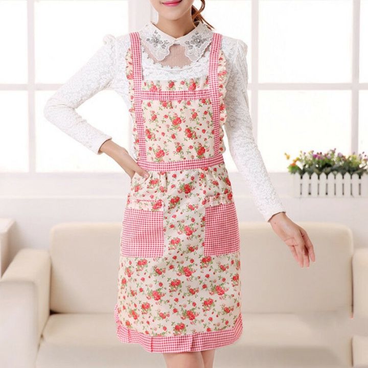 Women%20Lady%20adult%20Cooking%20Kitchen%20Apron%20Restaurant%20Home%20Cooking%20Chef%20Bib%20Aprons%20Dress%20Dining%20Room%20Barbecue%20with%20Pocket%20-%20Image%204