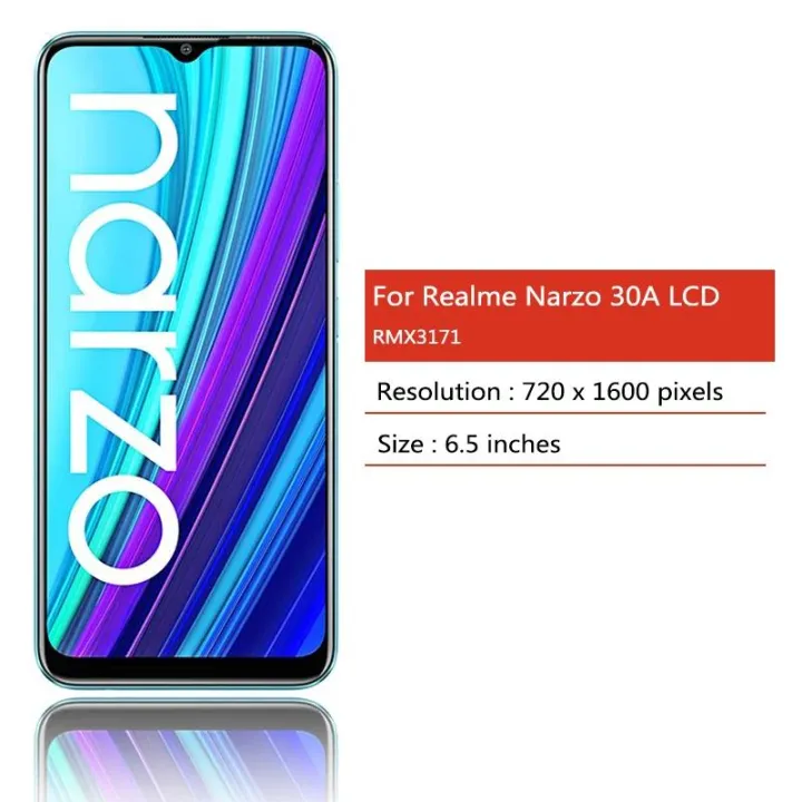 6.5%20Original%20For%20Realme%20Narzo%2030A%20RMX3171%20LCD%20Display%20Touch%20Screen%20Digitizer%20Replacement%20For%20Realme%20Narzo30A%20Display%20-%20Image%202