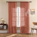 LISM 2023 NEW Linen Sheer Curtain Thiken Fabric Sliding Door Putih Curtain Lining Window Screening Long Curtain with Eye. 