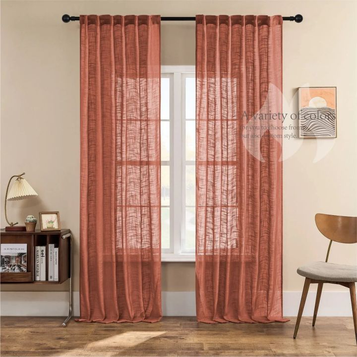 LISM%202023%20NEW%20Linen%20Sheer%20Curtain%20Thiken%20Fabric%20Sliding%20Door%20Putih%20Curtain%20Lining%20Window%20Screening%20Long%20Curtain%20with%20Eye%20-%20Image%205