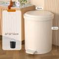 Trash Can with Lid Decorative Waste Bin for Bathroom Indoor Home Office. 