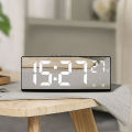 6.9 Inches Electronic Alarm Clock 5 Levels Brightness Adjustable Large Screen Student Desk Clock Table Clock.