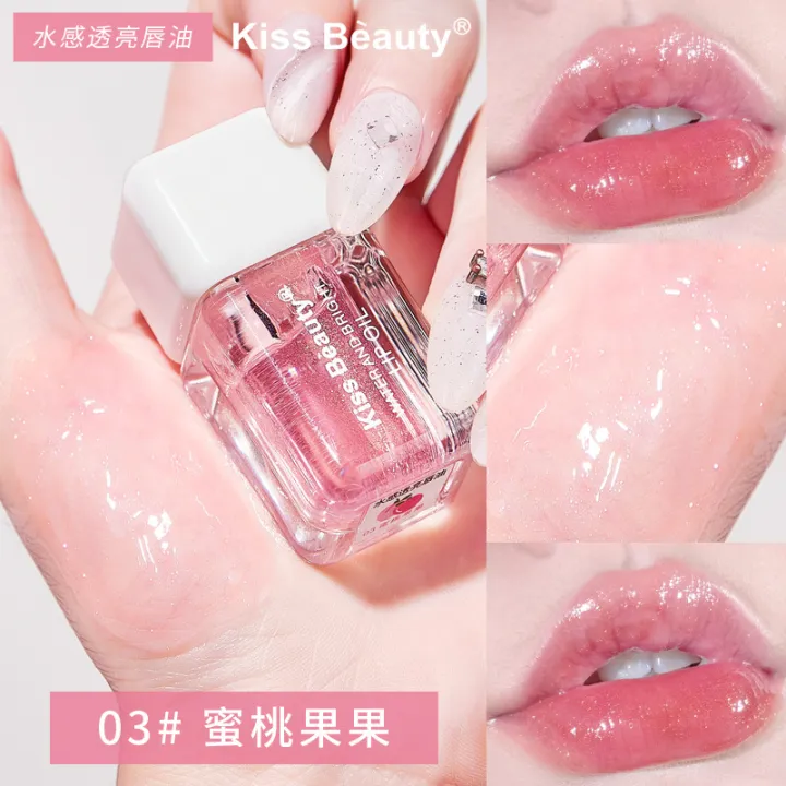 Kiss%20Beauty%20Water-Sensitive%20Transparent%20Lip%20Oil%20Dudu%20Lip%20Moisturizing%20Moisturizing%20Lip%20Honey%20Pearl%20with%20Flash%20Mirror%20Lip%20Glaze%20-%20Image%208