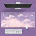 Scenery Purple Cloud Large Mouse Pad 800 * 300/900 * 400. 