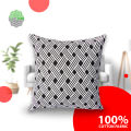 Decorative Cotton Cushion Cover_Black_(16"x16")_Set of 5_Only Cover.