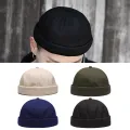 Beanie Cap Brimless Adjustable Pure Color Sailor Cap. 