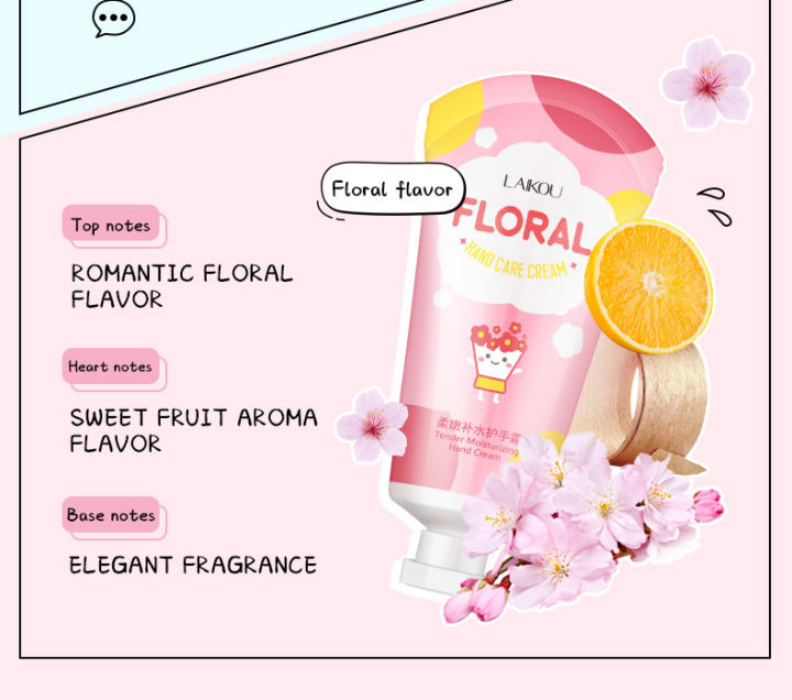 Laikou%20Floral%20Fragrance%20Hand%20Cream%2050g%20-%20Image%202