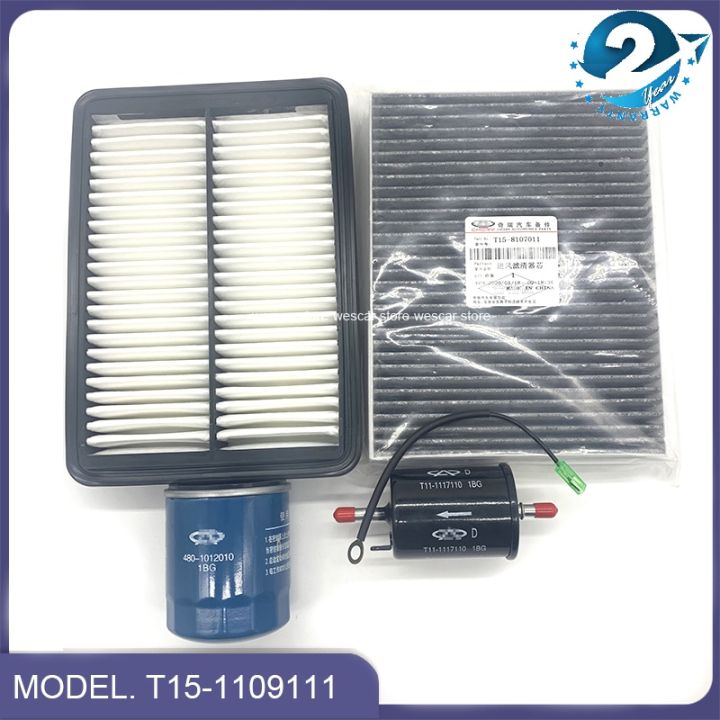Car Air Filter Oil Filter Carbin Filter Fuel Filter For Chery Tiggo 4/5x 1.5T 2.0L Tiggo 7/8 1.5T 2.0L T15-1109111 T15-8107011
