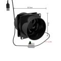 USB Adjustable Speed Solder Smoke Absorber ESD Fume Extractor Fan Pipe Duct Exhuast Fan with 1M Pipe Tub Ventilation Fan. 