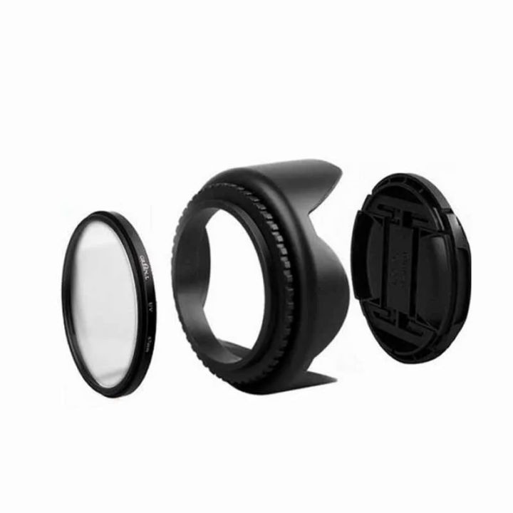 58mm UV Filter front Lens Cap Flower Lens Hood For Canon 1300D 800D 760D 750D 650D 600D 100D 80D 70D 77D 60D and 18-55mm lens