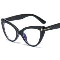 Vintage Fashion Anti Blue Light Hyperopia Reading Glasses Women Men T Brand Big Transparent Computer Cat Eye Glasses Frame +1 +2. 