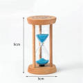 Hourglass Creative Timing Glass Small Hourglass Wooden Round Hourglass Children's Kitchen Gift. 