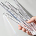 Transparent Acrylic Ruler Precision 15/20cm Size Office Supplies Triangular Scale Stationery Rainbow Ruler for Drafting.