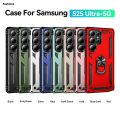 Fashions For Samsung S25 S24 S23 Ultra Shockproof Folding Armor Case for Bargain price Samsung Galaxy S25 S24 S23 Plus S24FE Stand Holder Ring Cover.